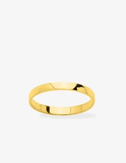 Alliance or jaune 375 ‰ demi-bombée 2,5 mm - Mariage