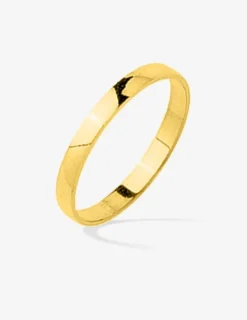 Alliance or jaune 375 ‰ demi-bombée 2,5 mm - Mariage