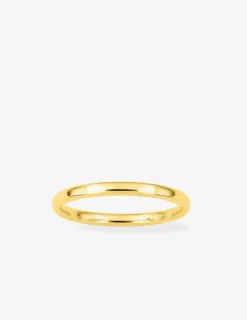 Alliance or jaune 375 ‰ demi-jonc 2 mm - Mariage