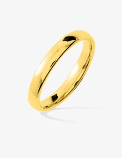 Alliance or jaune 375 ‰ demi-jonc 3 mm - Mariage