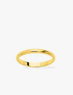 Alliance or jaune 750 ‰ demi-jonc 2 mm - Mariage