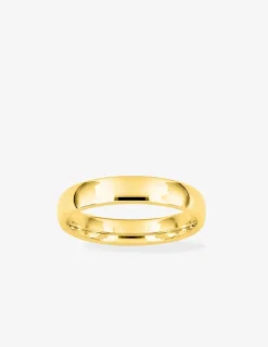 Alliance or jaune 375 ‰ demi-jonc 4 mm - Mariage