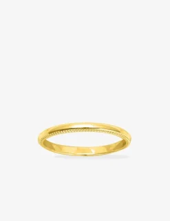 Alliance or jaune 750 ‰ diamantée - Mariage