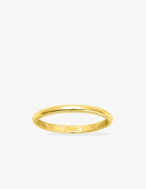 Alliance or jaune 750 ‰ diamantée - Mariage
