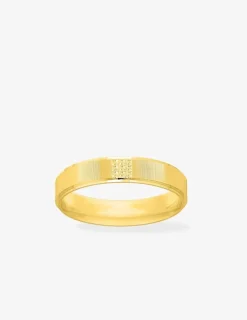Alliance or jaune 750 ‰ fantaisie - Mariage
