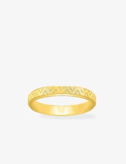 Alliance or jaune 375 ‰ fantaisie - Mariage