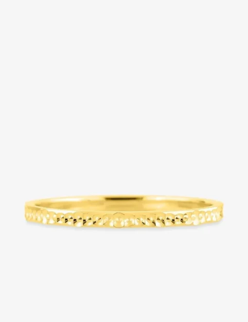 Alliance or jaune 375 ‰ fantaisie - Mariage