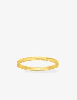 Alliance or jaune 375 ‰ fantaisie - Mariage