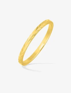 Alliance or jaune 375 ‰ fantaisie - Mariage