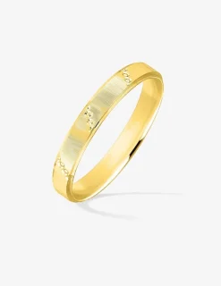 Alliance or jaune 750 ‰ fantaisie - Mariage