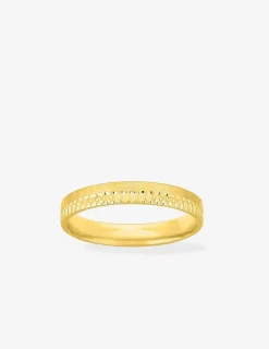 Alliance or jaune 750 ‰ fantaisie - Mariage
