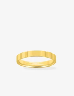 Alliance or jaune 750 ‰ fantaisie - Mariage