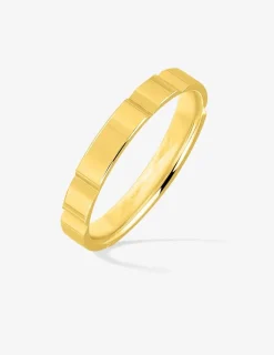 Alliance or jaune 750 ‰ fantaisie - Mariage