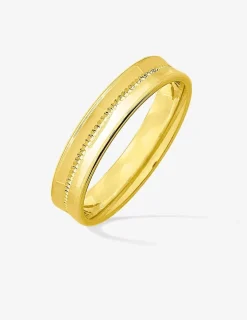 Alliance or jaune 750 ‰ fantaisie concave - Mariage