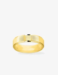 Alliance or jaune 750 ‰ fantaisie - Mariage
