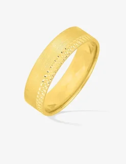 Alliance or jaune 750 ‰ fantaisie - Mariage