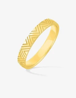 Alliance or jaune 375 ‰ fantaisie - Mariage