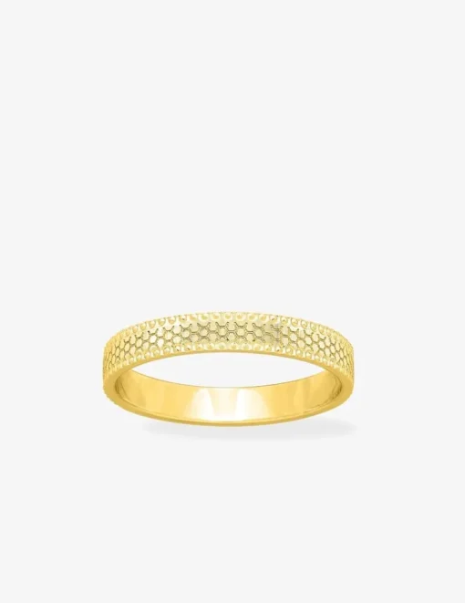 Alliance or jaune 375 ‰ fantaisie - Mariage