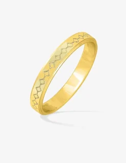 Alliance or jaune 375 ‰ fantaisie - Mariage