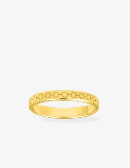 Alliance or jaune 375 ‰ fantaisie - Mariage