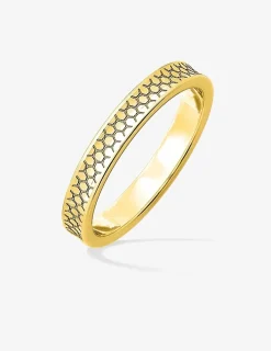 Alliance or jaune 375 ‰ fantaisie - Mariage