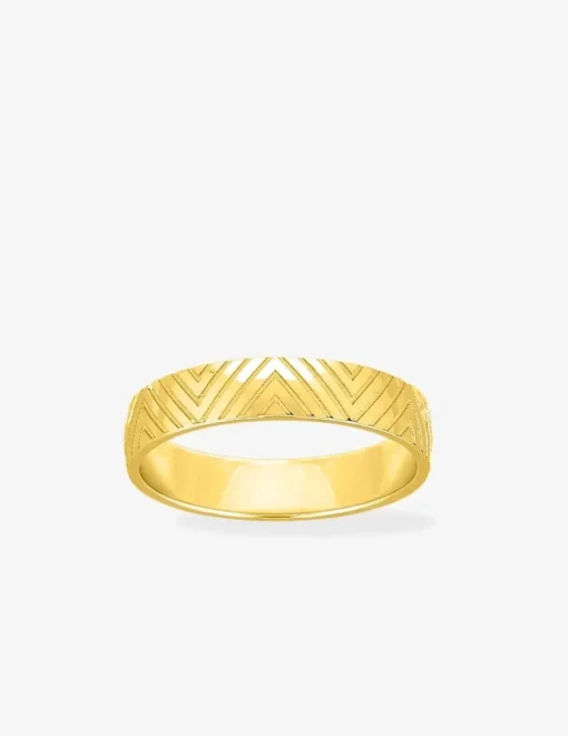 Alliance or jaune 375 ‰ fantaisie - Mariage