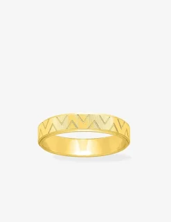Alliance or jaune 375 ‰ fantaisie - Mariage