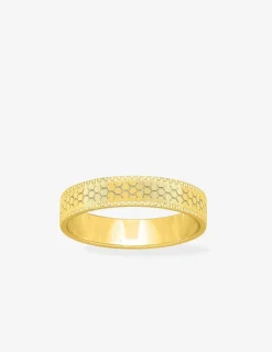 Alliance or jaune 375 ‰ fantaisie - Mariage