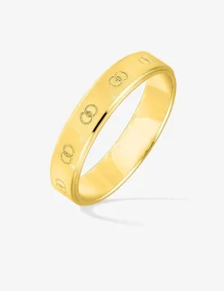 Alliance or jaune 375 ‰ fantaisie - Mariage