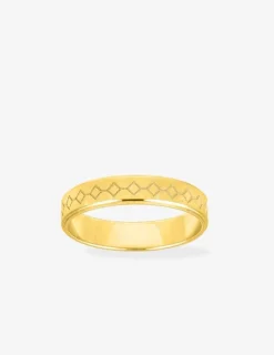 Alliance or jaune 375 ‰ fantaisie - Mariage