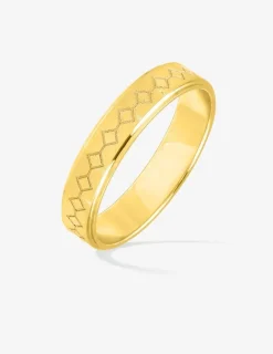 Alliance or jaune 375 ‰ fantaisie - Mariage