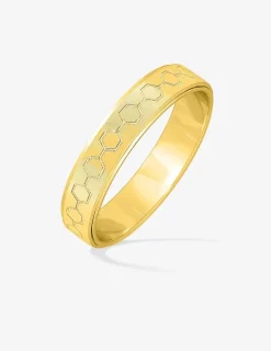 Alliance or jaune 375 ‰ fantaisie - Mariage