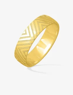 Alliance or jaune 375 ‰ fantaisie - Mariage