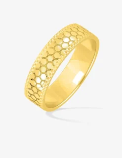 Alliance or jaune 375 ‰ fantaisie - Mariage
