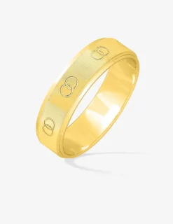 Alliance or jaune 375 ‰ fantaisie - Mariage