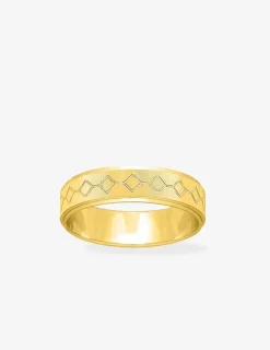 Alliance or jaune 375 ‰ fantaisie - Mariage