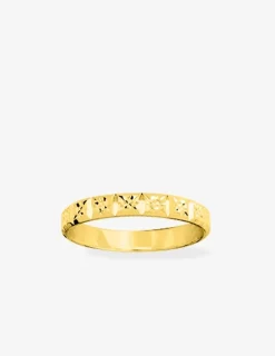 Alliance or jaune 375 ‰ fantaisie - Mariage