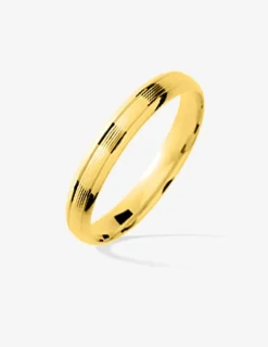 Alliance or jaune 375 ‰ fantaisie - Mariage