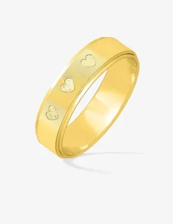 Alliance or jaune 375 ‰ fantaisie - Mariage