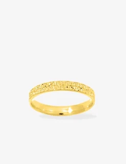 Alliance or jaune 375 ‰ fantaisie - Mariage