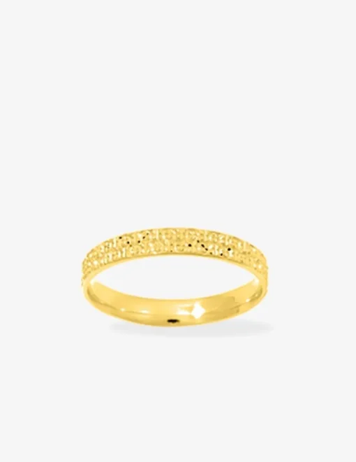 Alliance or jaune 375 ‰ fantaisie - Mariage