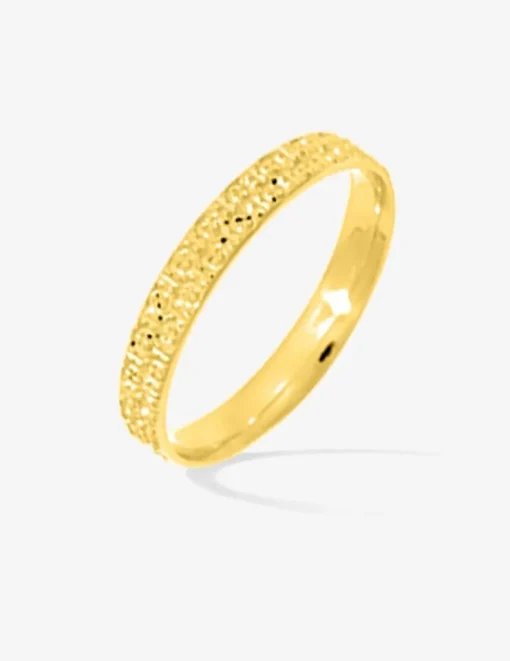 Alliance or jaune 375 ‰ fantaisie - Mariage