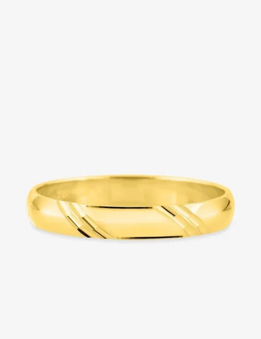 Alliance or jaune 375 ‰ jasmin - Mariage