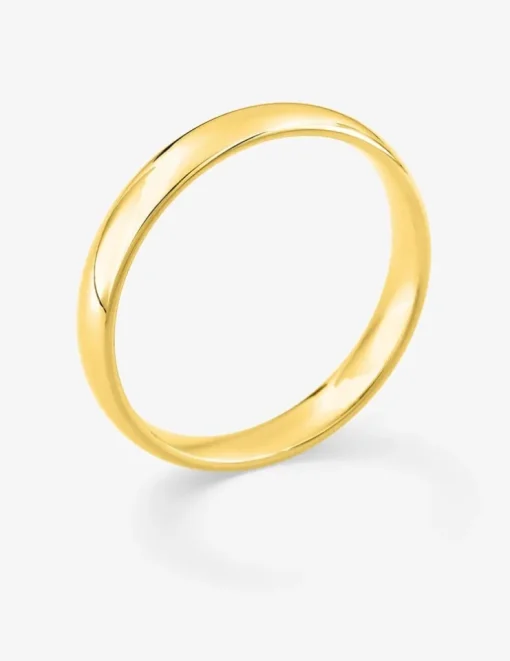 Alliance or jaune 375 ‰ jonc parisien - Mariage