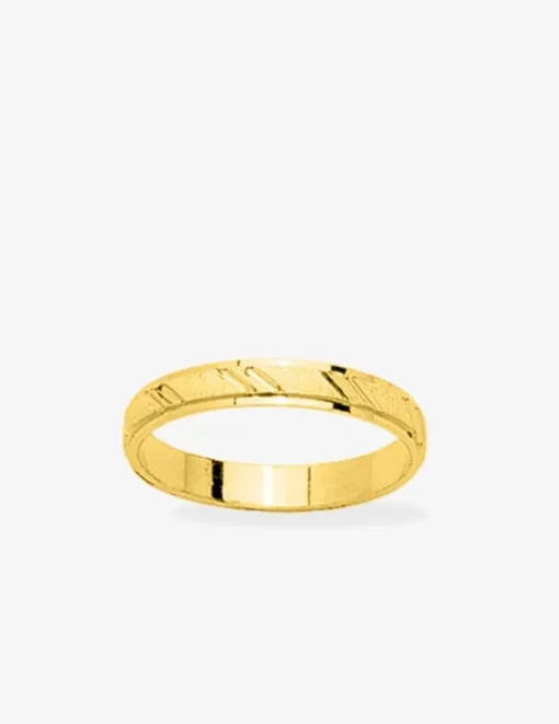 Alliance or jaune 375 ‰ muguet - Mariage
