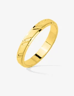 Alliance or jaune 375 ‰ muguet - Mariage