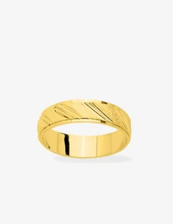 Alliance or jaune 375 ‰ muguet - Mariage