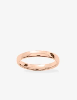 Alliance or rose 375 ‰ demi-jonc 3 mm - Mariage