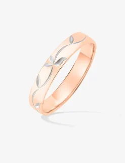 Alliance or rose 750 ‰ fantaisie - Mariage