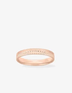 Alliance or rose 750 ‰ fantaisie - Mariage